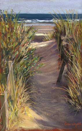 Beach Path, St. Andrews, Pastel