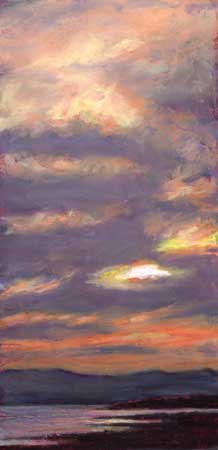 Beauly Firth Sunset, Pastel