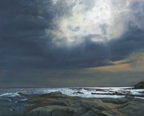 Dancing Light, Pittenweem, Oil