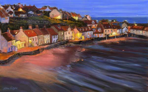 Evening Glow, Pittenweem, Pastel