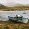 Boat On Mull, Pastel