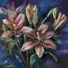 Pink Lilies, Pastel
