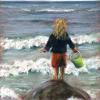 Watching The Waves, Pastel