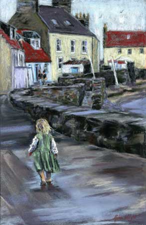 The Golden Haired Girl, Pastel